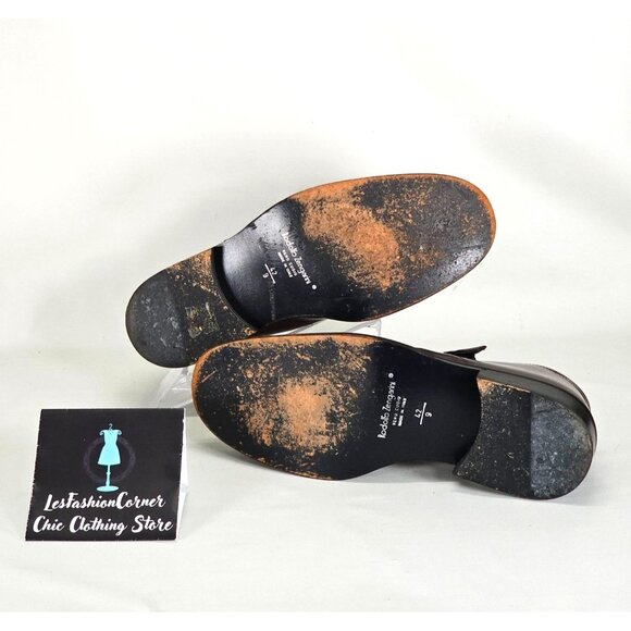 Rodolfo Zengarini Men's Burgundy Leather Monk Strap Buckle Loafers Sz 42 (9) 103 - Picture 7 of 16